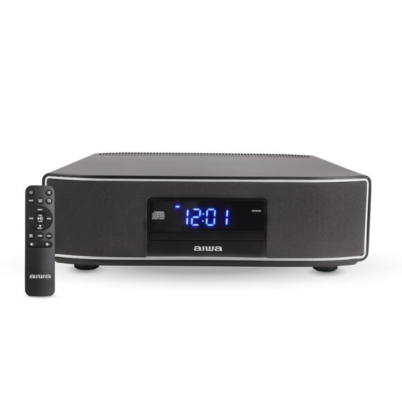 AIWA Exos Home Speaker 30W RMS Sound System Bluetooth, FM Radio, CD Player - Picture 1 of 8
